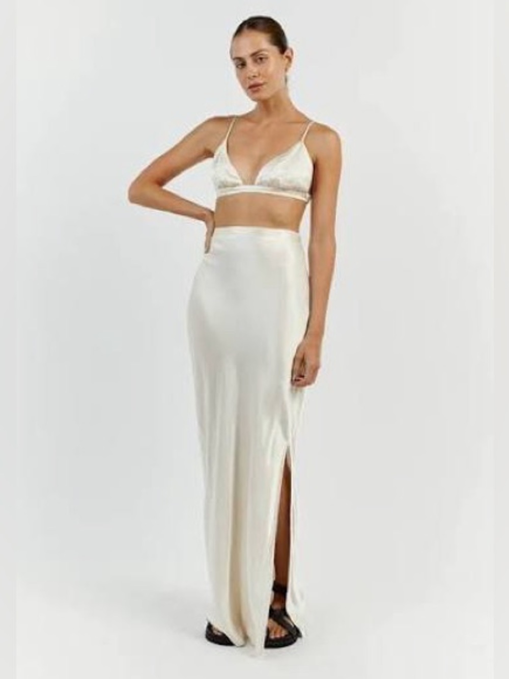 DISSH Simone Maxi Skirt with Side Slit